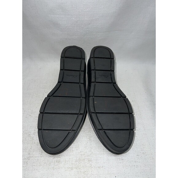 Clarks Collection Airabell Slip On Black Suede Platform Loafer Shoe Sz. 8 - Picture 5 of 9